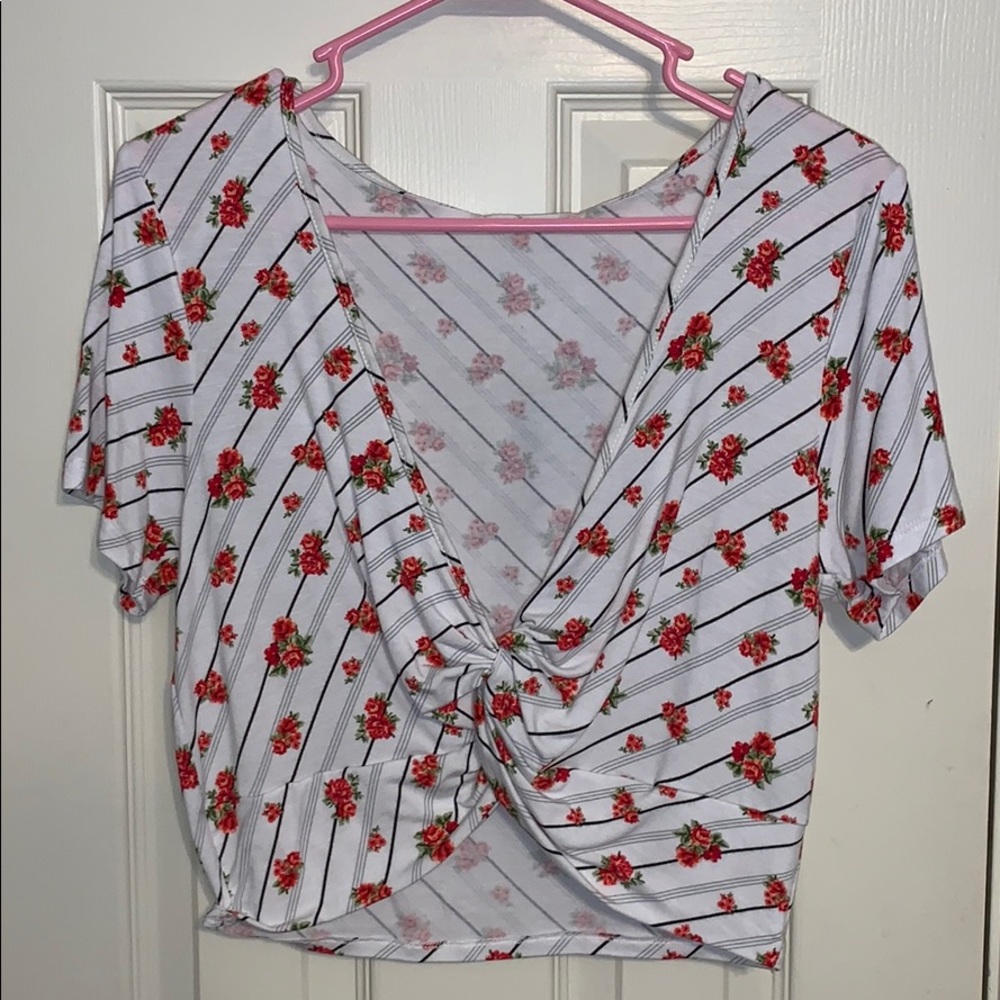 Floral crop top